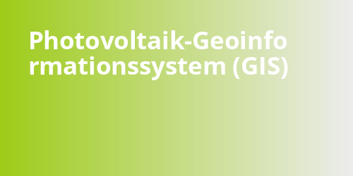 Photovoltaik-Geoinformationssystem (GIS) ☀️ Photovoltaik.sh